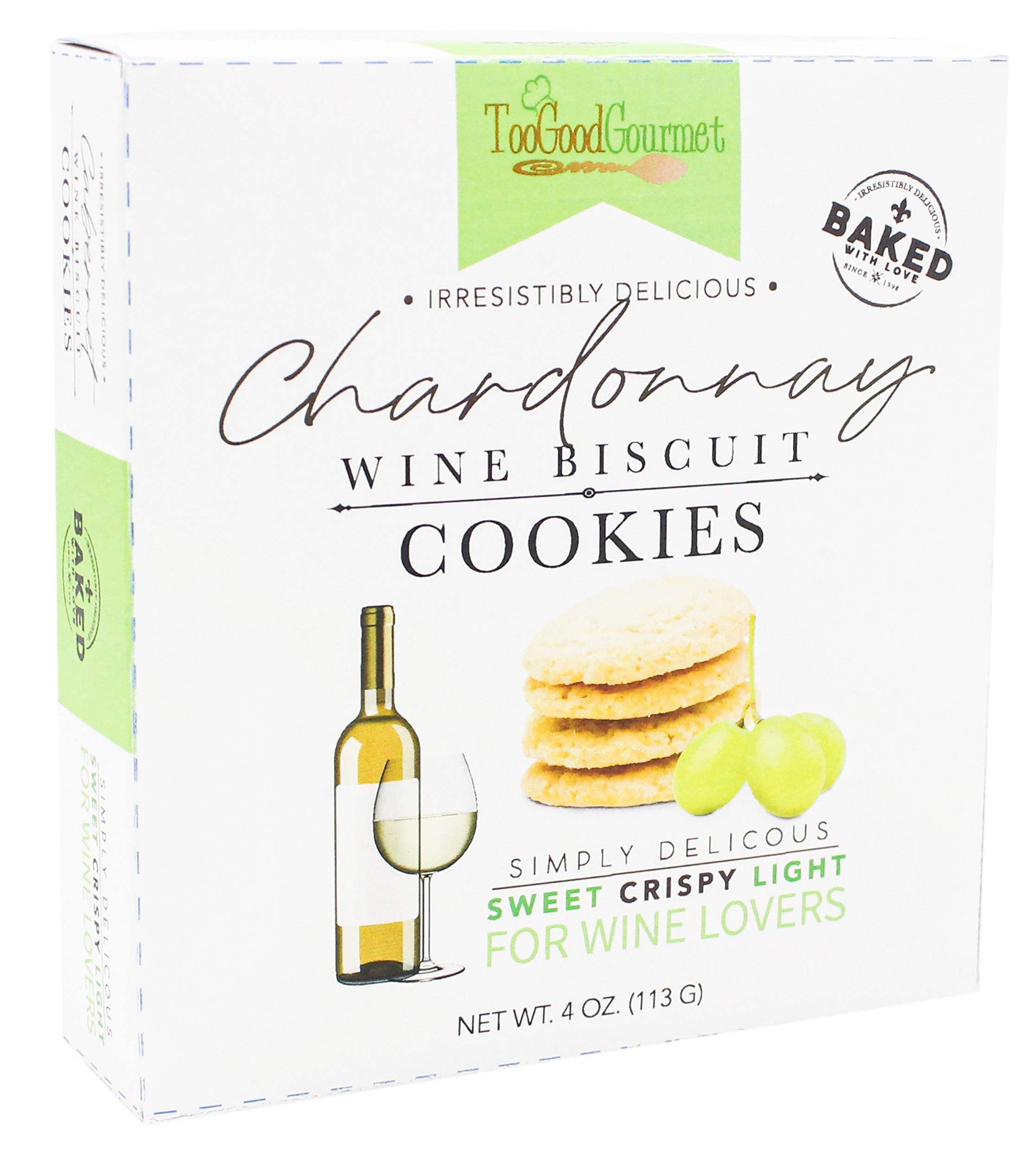 Too Good Gourmet Chardonnay Wine Biscuit Cookies