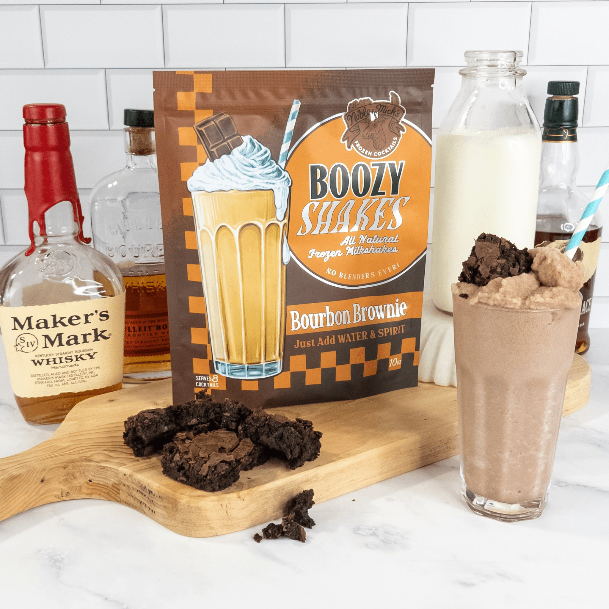 NobleMicks Bourbon Brownie Boozy Milkshake Mix
