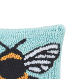 Bumble Bee Square Hooked Pillow