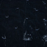 Queen Silk Velvet Quilt Set, 3pc (Quilt & Shams), Midnight Blue