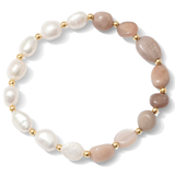 Bracelet, Pearl & Stone, Rose/Gold